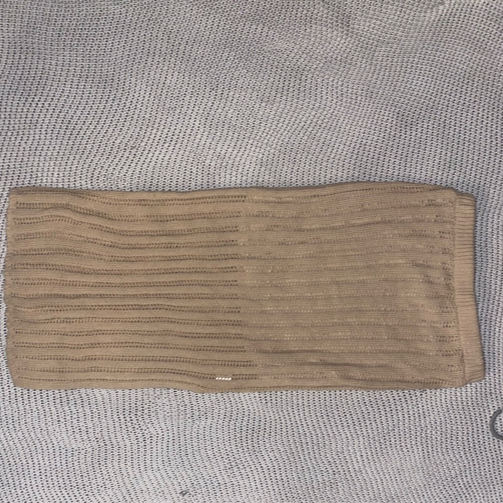 Tan Knit Tube Top